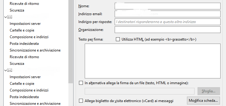 Mozilla Thunderbird gestore di email